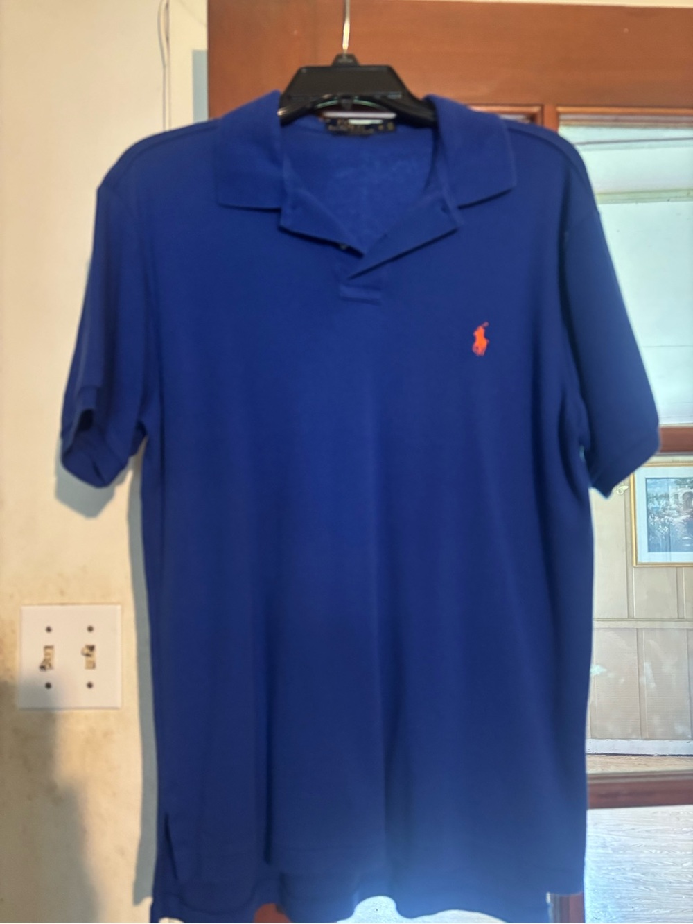 Polo by Ralph Lauren Blue Polo with Orange Logo